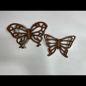 Pair of Vintage Homco Butterflies
